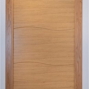 Kit Puerta L15 Roble Barnizado poro cerrado (Sobremarco y guarnición en madera maciza)
