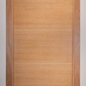 Kit Puerta L9 Roble Barnizado con pátina blanca (Sobremarco y guarnición en madera maciza)